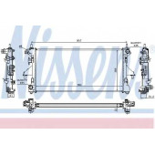 Радиатор охлаждения двигателя NISSENS 63555A