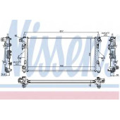 Радиатор охлаждения двигателя NISSENS 63556