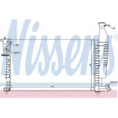 Радиатор охлаждения двигателя NISSENS 63716