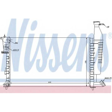 Радиатор охлаждения двигателя NISSENS 63716