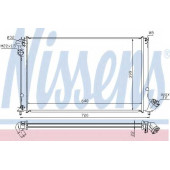 Радиатор охлаждения двигателя NISSENS 63731