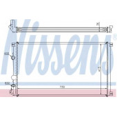 Радиатор охлаждения двигателя NISSENS 63761