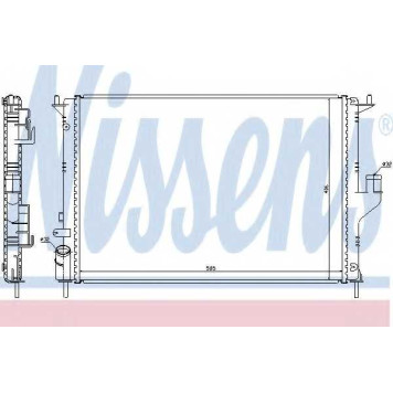 Радиатор охлаждения двигателя NISSENS 637612