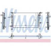 Радиатор охлаждения двигателя NISSENS 637632