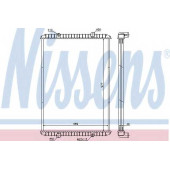 Радиатор охлаждения двигателя NISSENS 637750