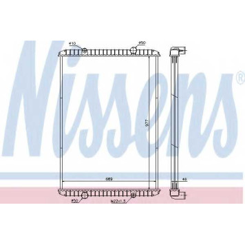 Радиатор охлаждения двигателя NISSENS 637750