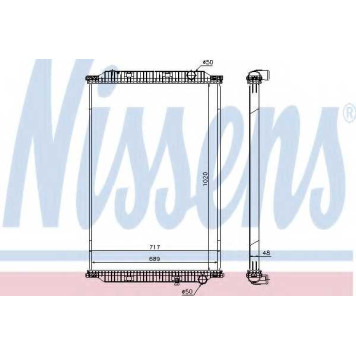 Радиатор охлаждения двигателя NISSENS 637780