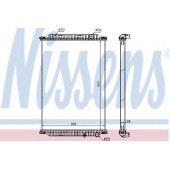 Радиатор охлаждения двигателя NISSENS 637850