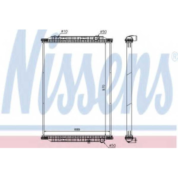 Радиатор охлаждения двигателя NISSENS 637860