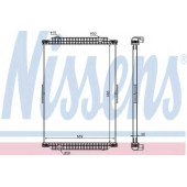 Радиатор охлаждения двигателя NISSENS 637870