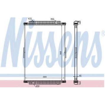 Радиатор охлаждения двигателя NISSENS 637870