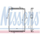 Радиатор охлаждения двигателя NISSENS 63787A