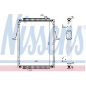 Радиатор охлаждения двигателя NISSENS 63788A