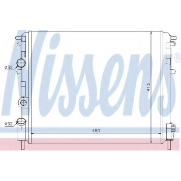 Радиатор охлаждения двигателя NISSENS 637931