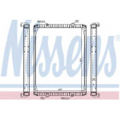 Радиатор охлаждения двигателя NISSENS 63848A