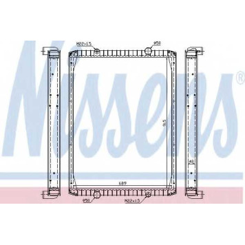 Радиатор охлаждения двигателя NISSENS 63848A