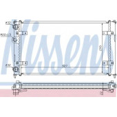 Радиатор охлаждения двигателя NISSENS 639951