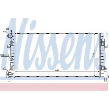 Радиатор охлаждения двигателя NISSENS 640012
