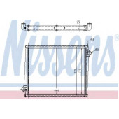 Радиатор охлаждения двигателя NISSENS 64068A