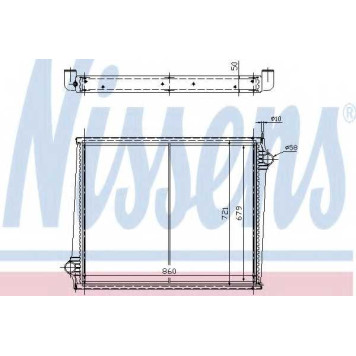 Радиатор охлаждения двигателя NISSENS 64068A