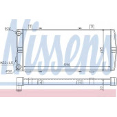 Радиатор охлаждения двигателя NISSENS 64102