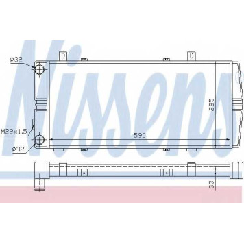 Радиатор охлаждения двигателя NISSENS 64102