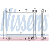 Радиатор охлаждения двигателя NISSENS 641757