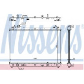 Радиатор охлаждения двигателя NISSENS 64199