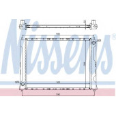 Радиатор охлаждения двигателя NISSENS 642161