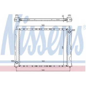 Радиатор охлаждения двигателя NISSENS 642161