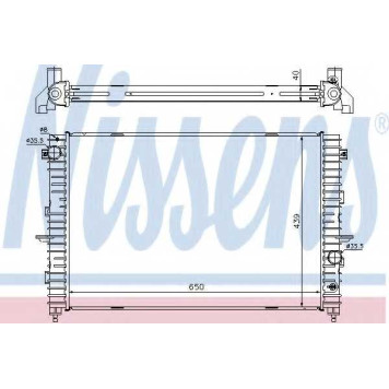 Радиатор охлаждения двигателя NISSENS 64313A