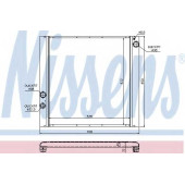 Радиатор охлаждения двигателя NISSENS 64327