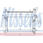 Радиатор охлаждения двигателя NISSENS 646321