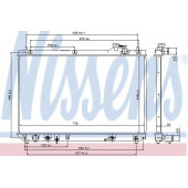 Радиатор охлаждения двигателя NISSENS 64659
