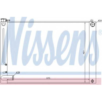 Радиатор охлаждения двигателя NISSENS 64660