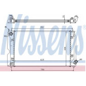 Радиатор охлаждения двигателя NISSENS 64679A