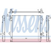 Радиатор охлаждения двигателя NISSENS 646803