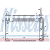 Радиатор охлаждения двигателя NISSENS 646809