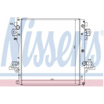 Радиатор охлаждения двигателя NISSENS 646824