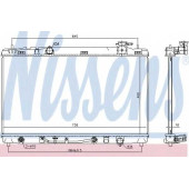 Радиатор охлаждения двигателя NISSENS 646844