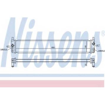 Радиатор, Тяговый аккамулятор NISSENS 646882
