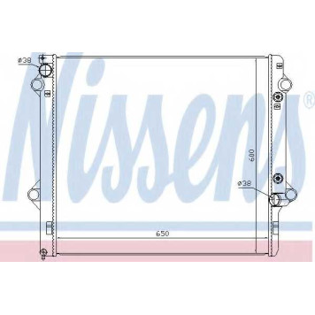 Радиатор охлаждения двигателя NISSENS 646888