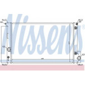 Радиатор охлаждения двигателя NISSENS 64694