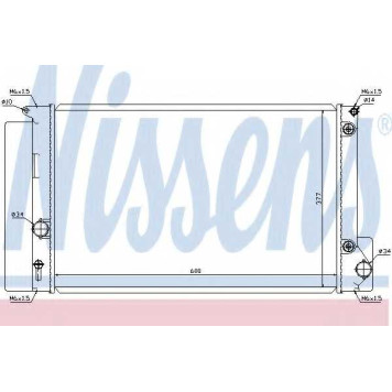 Радиатор охлаждения двигателя NISSENS 64694