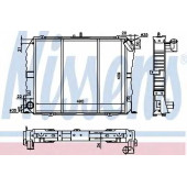 Радиатор охлаждения двигателя NISSENS 64737