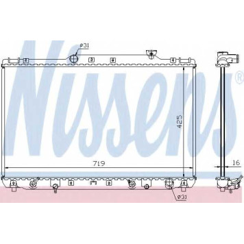 Радиатор охлаждения двигателя NISSENS 647681