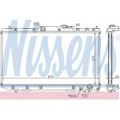 Радиатор охлаждения двигателя NISSENS 64785A