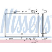 Радиатор охлаждения двигателя NISSENS 64799