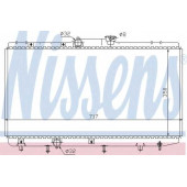 Радиатор охлаждения двигателя NISSENS 648321