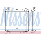 Радиатор охлаждения двигателя NISSENS 64857A